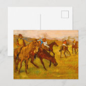 Edgar Degas voor de race Briefkaart (Voorkant / Achterkant)