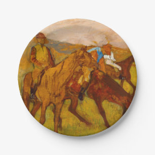 Edgar Degas voor de race Papieren Bordje