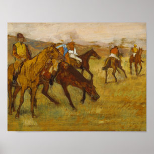 Edgar Degas - Voor de Race Poster