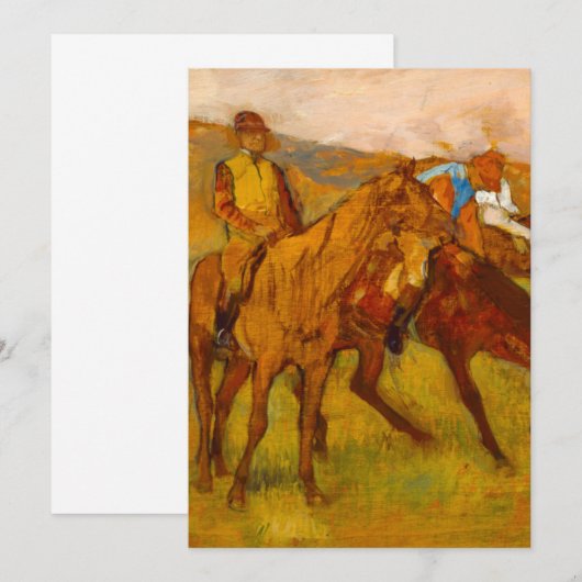 Edgar Degas voor de race Save The Date (Voorkant / Achterkant)