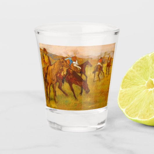 Edgar Degas voor de race Shot Glas (Voorkant)