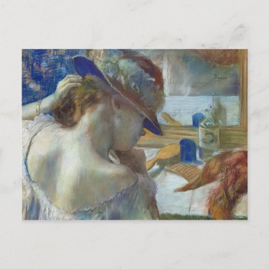 Edgar Degas | voor de Spiegel, 1889 Briefkaart (Voorkant)