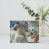 Edgar Degas | voor de Spiegel, 1889 Briefkaart (Staand voorkant)