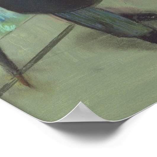 Edgar Degas | Vrienden in het theater Poster (Hoek)