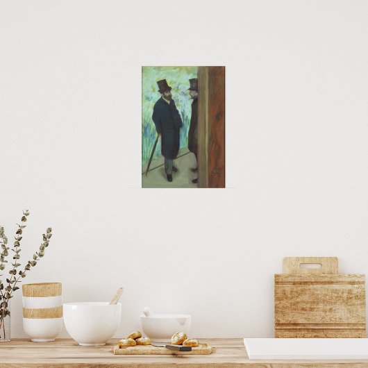 Edgar Degas | Vrienden in het theater Poster (Keuken)