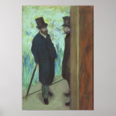 Edgar Degas | Vrienden in het theater Poster (Voorkant)