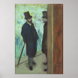 Edgar Degas | Vrienden in het theater Poster