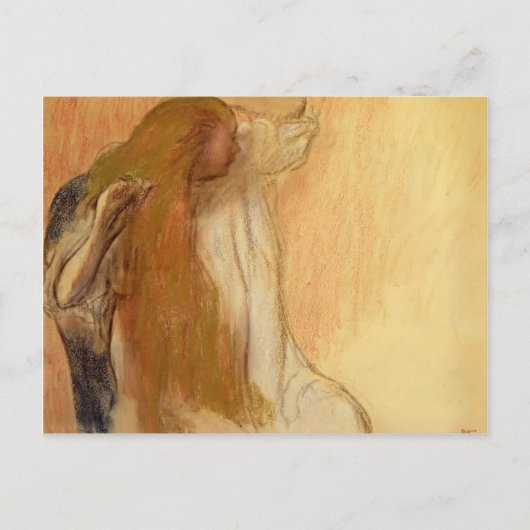 Edgar Degas: Vrouw die haar haar haar haar haar ha Briefkaart (Voorkant)