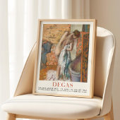 Edgar Degas Vrouw Drogen Zelf Art Pastel Poster