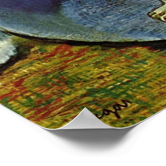 Edgar Degas - Vrouw in bad Poster (Hoek)