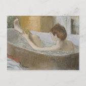 Edgar Degas | Vrouw in haar Bath, sponk haar been Briefkaart (Voorkant)