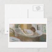 Edgar Degas | Vrouw in haar Bath, sponk haar been Briefkaart (Voorkant / Achterkant)