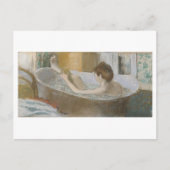 Edgar Degas | Vrouw in haar Bath, sponk haar been Briefkaart (Voorkant)