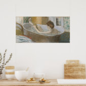 Edgar Degas | Vrouw in haar Bath, sponk haar been Poster (Keuken)