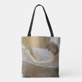 Edgar Degas | Vrouw in haar Bath, sponk haar been Tote Bag (Achterkant)
