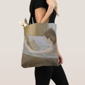 Edgar Degas | Vrouw in haar Bath, sponk haar been Tote Bag (Dichtbij)