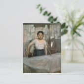 Edgar Degas - Vrouw Ironing Briefkaart (Staand voorkant)