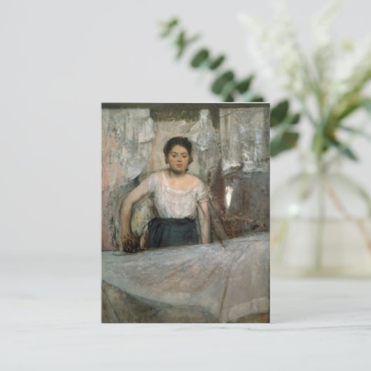 Edgar Degas - Vrouw Ironing Briefkaart (Staand voorkant)