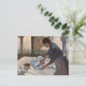 Edgar Degas | Vrouw Ironing, c.1876-87 Briefkaart (Staand voorkant)