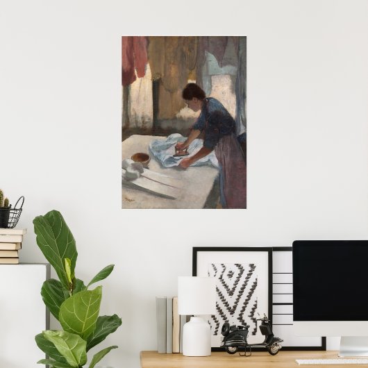 Edgar Degas | Vrouw Ironing, c.1876-87 Poster (Thuiskantoor)