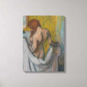 Edgar Degas Vrouw met handdoek Canvas Afdruk