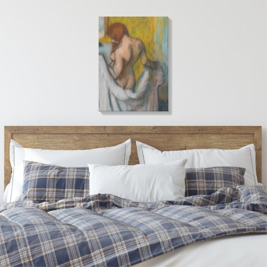 Edgar Degas | Vrouw met handdoek Canvas Afdruk (Insitu (Slaapkamer))