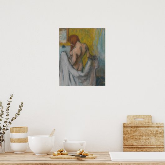 Edgar Degas | Vrouw met handdoek Poster (Keuken)