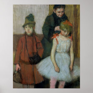 Edgar Degas   Vrouw met twee meisjes Poster