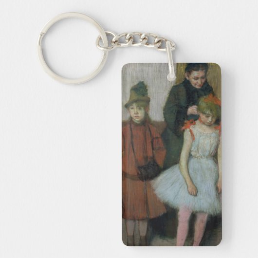 Edgar Degas | Vrouw met twee meisjes Sleutelhanger (Voorkant)