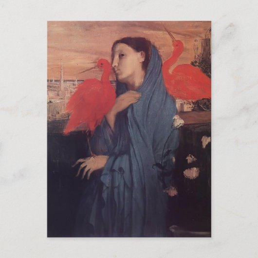 Edgar Degas: Vrouw op een Terras Briefkaart (Voorkant)