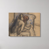 Edgar Degas | Vrouwen die haar haar haar haar drog Canvas Afdruk (Voorkant)