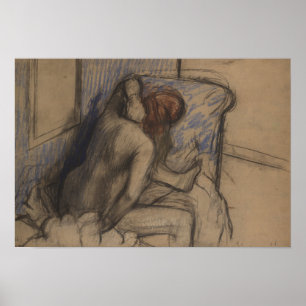 Edgar Degas   Vrouwen die haar haar haar haar drog Poster