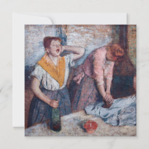 Edgar Degas - Vrouwen die strijken Bedankkaart