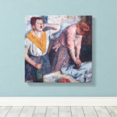 Edgar Degas - Vrouwen die strijken Canvas Afdruk (Insitu (Houten vloer))