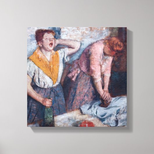 Edgar Degas - Vrouwen die strijken Canvas Afdruk (Voorkant)