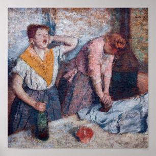 Edgar Degas - Vrouwen die strijken Poster