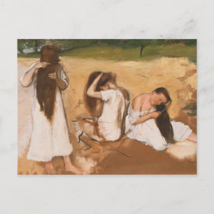 Edgar Degas - Vrouwen in hun haar haar Briefkaart