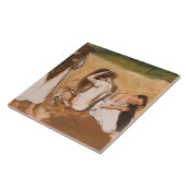 Edgar Degas - Vrouwen in hun haar haar Tegeltje (Zijkant)