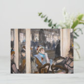 Edgar Degas - Vrouwen op een Cafe Terrace in de av Kaart (Staand voorkant)