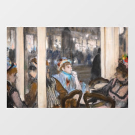 Edgar Degas - Vrouwen op een Cafe Terrace in de av Raamsticker