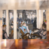 Edgar Degas - Vrouwen op een Cafe Terrace in de av Raamsticker (Vel 2)