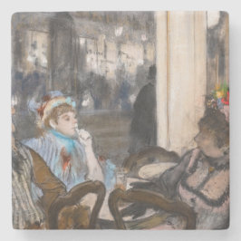 Edgar Degas - Vrouwen op een Cafe Terrace in de av Stenen Onderzetter