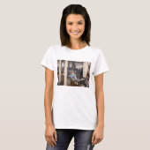 Edgar Degas - Vrouwen op een Cafe Terrace in de av T-shirt (Voorkant volledig)