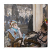 Edgar Degas - Vrouwen op een Cafe Terrace in de av Tegeltje (Voorkant)