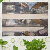 Edgar Degas - Vrouwen op een Cafe Terrace in de av Theedoek (Gevouwen)