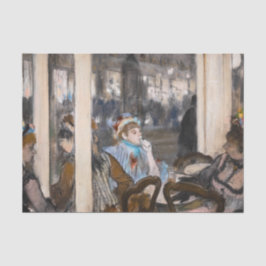 Edgar Degas - Vrouwen op een Cafe Terrace in de av Tissuepapier