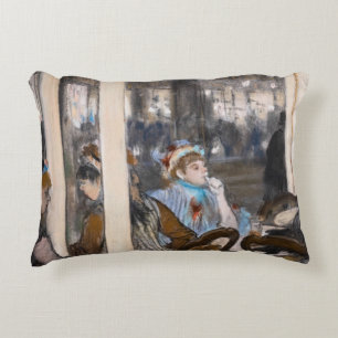 Edgar Degas - Vrouwen op een caféterras in de avon Accent Kussen