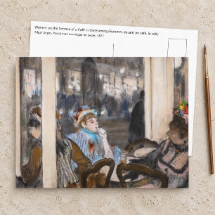 Edgar Degas - Vrouwen op een Caféterras in de Avon Briefkaart