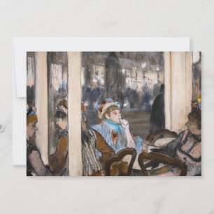 Edgar Degas - Vrouwen op een caféterras in de avon Kaart