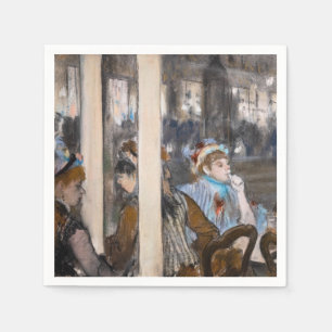 Edgar Degas - Vrouwen op een caféterras in de avon Servet